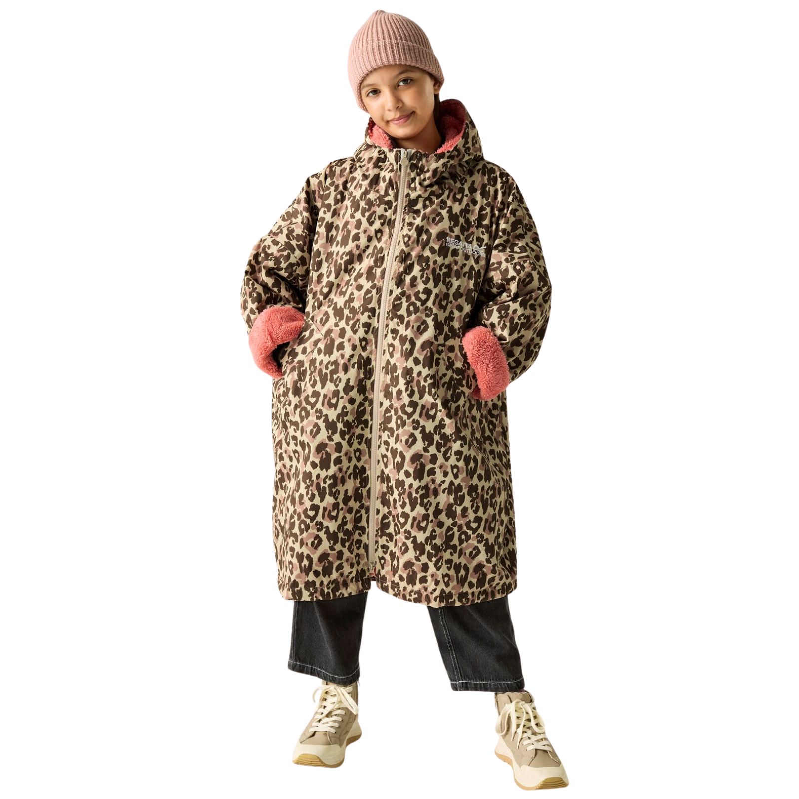Regatta Kids Spirit Of Adventure Hooded Waterproof Warm Drying Changing Robe - Picture 62 of 121