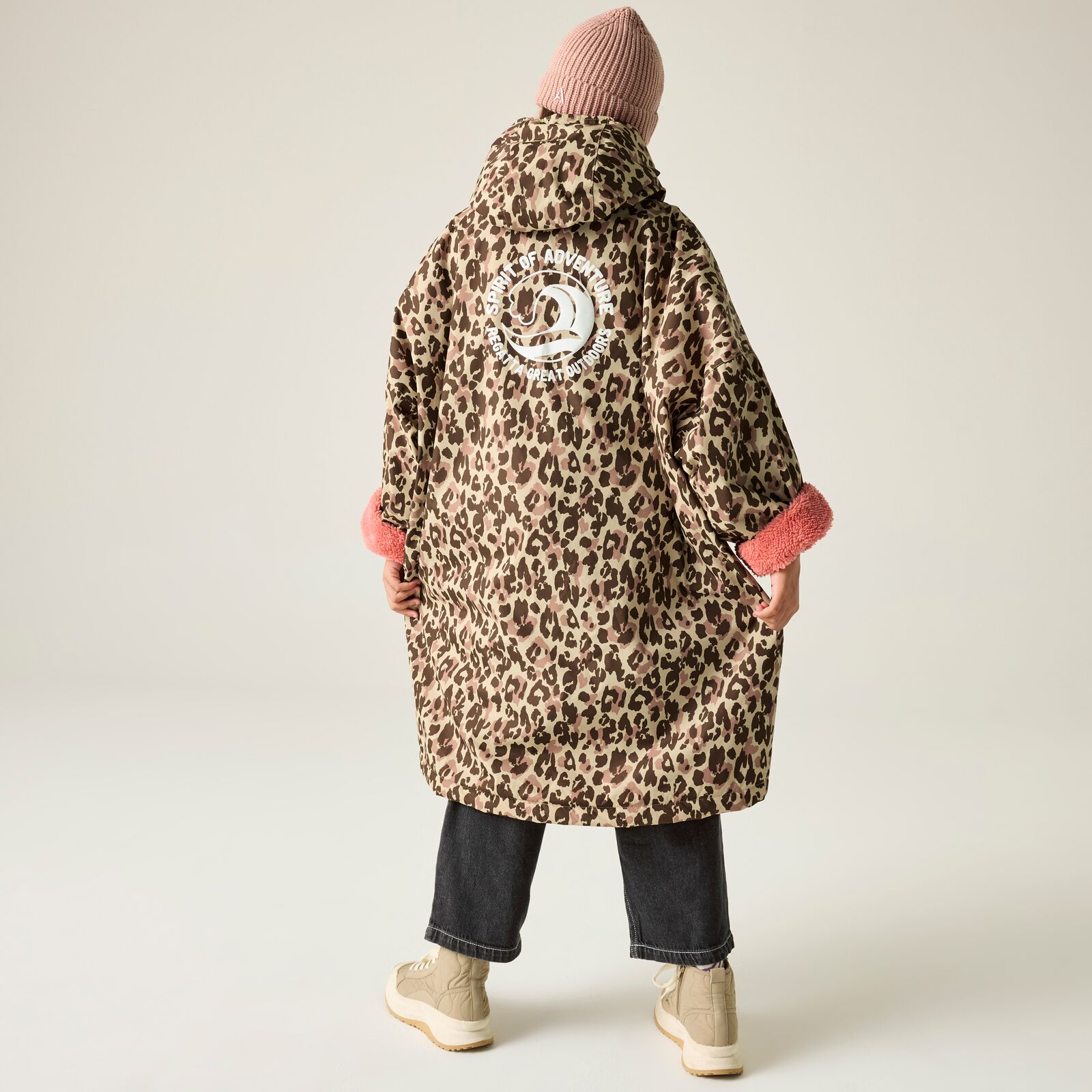 Regatta Kids Spirit Of Adventure Hooded Waterproof Warm Drying Changing Robe - Picture 64 of 121