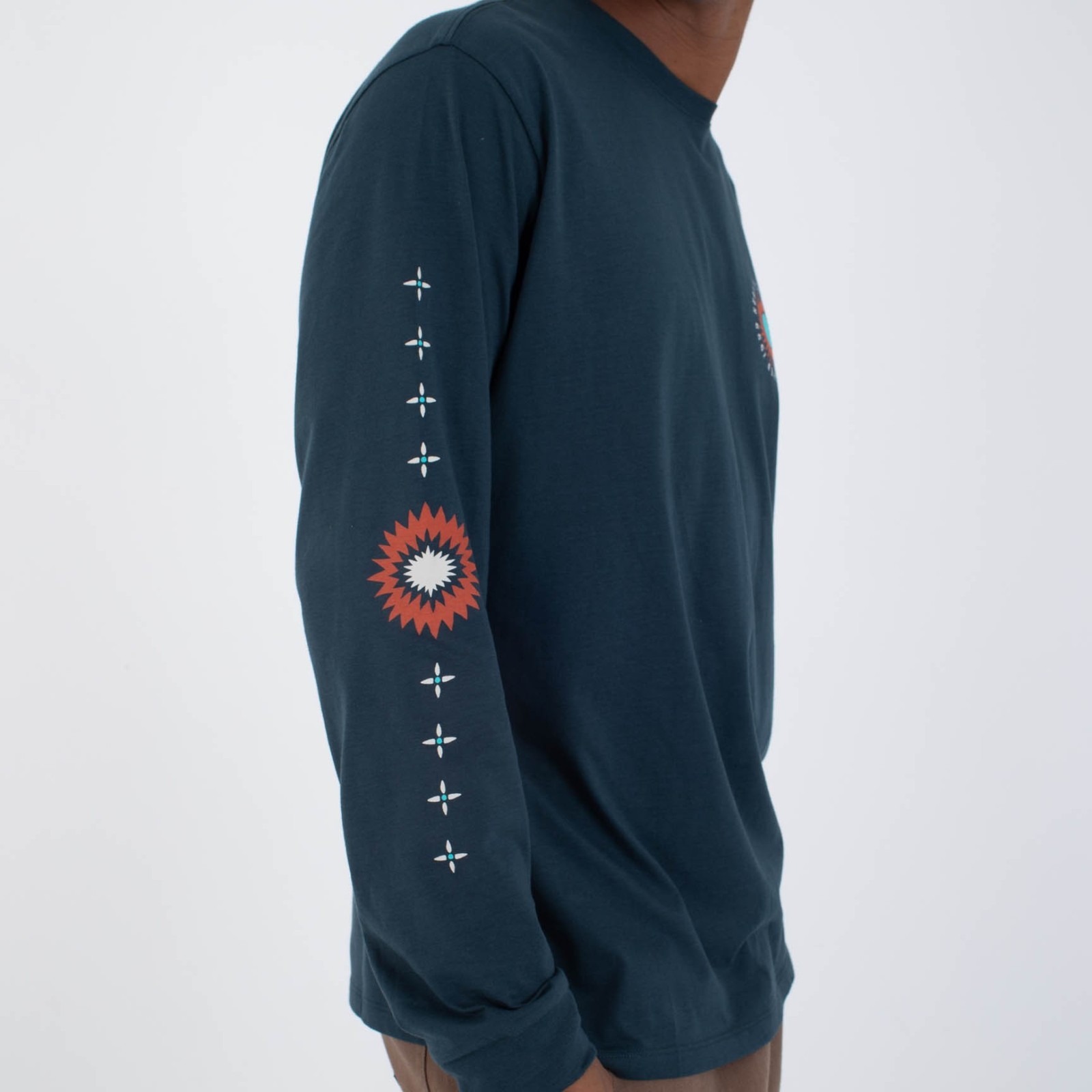T-shirt Maniche Lunghe Hurley Eagles High – Maglietta Uomo Con Stampe Frontali, Posteriori E Su Manica