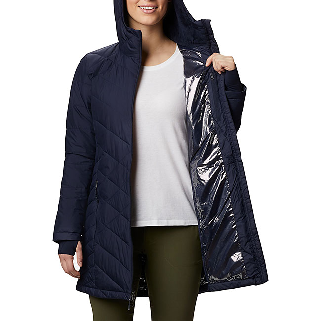 columbia heavenly long hooded jacket