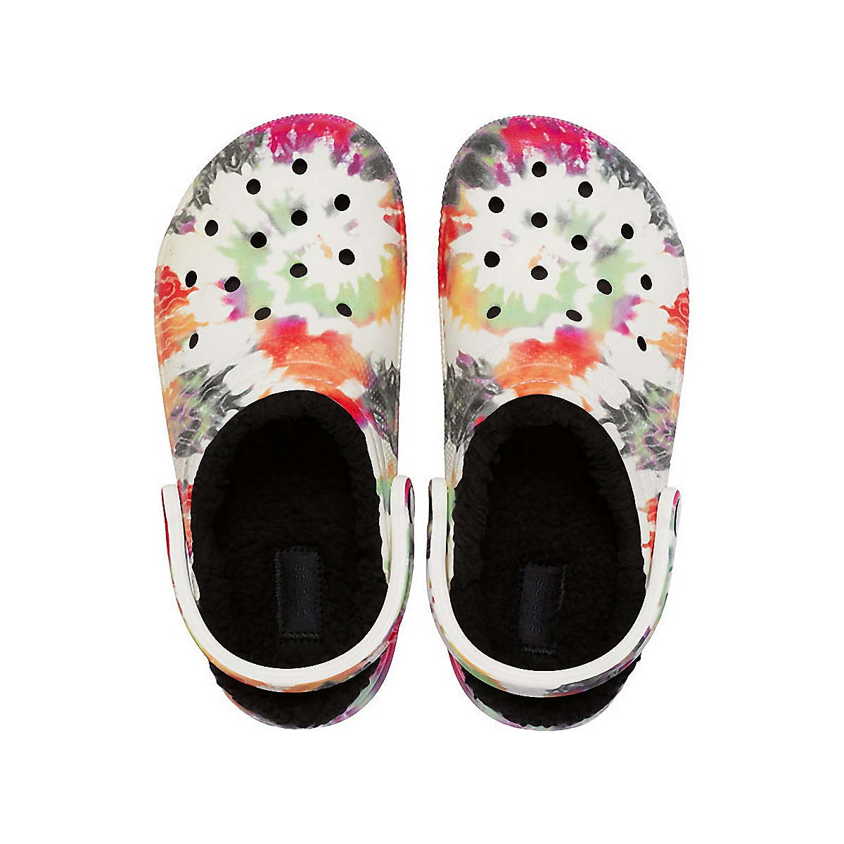 womens tie dye lined crocs