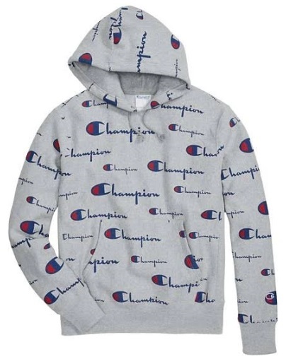 champion all over print hoodie