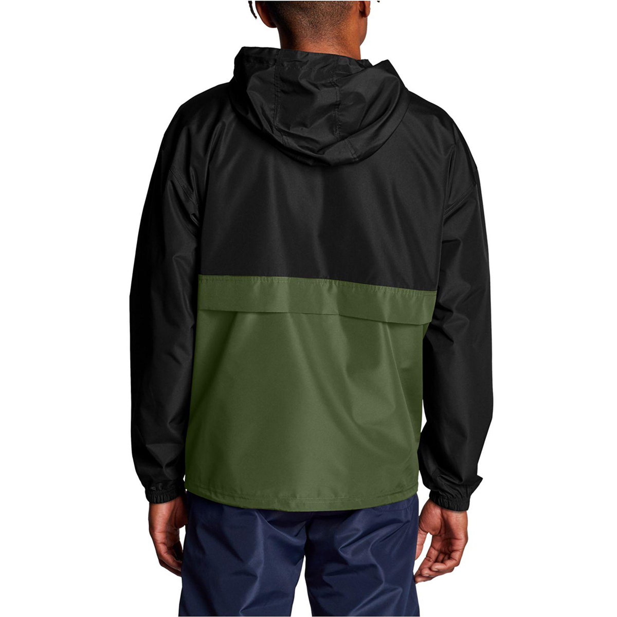 champion men's packable jacket black