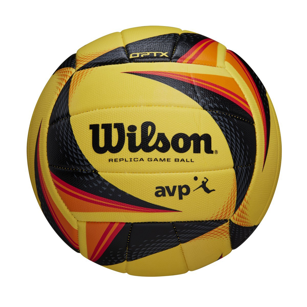 Wilson OPTX AVP Tour Replica Volleyball Yellow/Black One Size