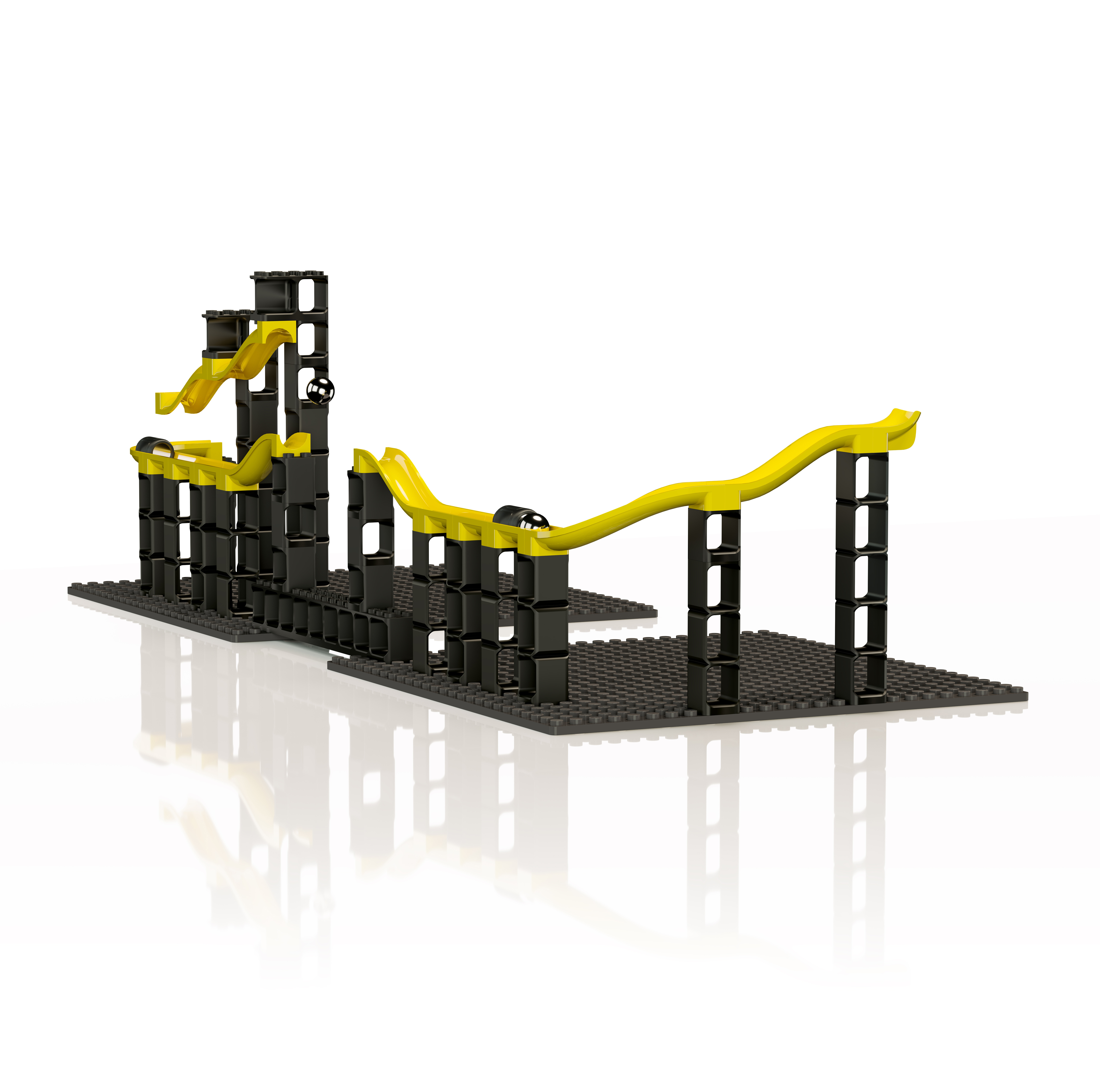 Hubelino Pi Advanced Marble Run 70 Piece Gauss Cannon Action Set
