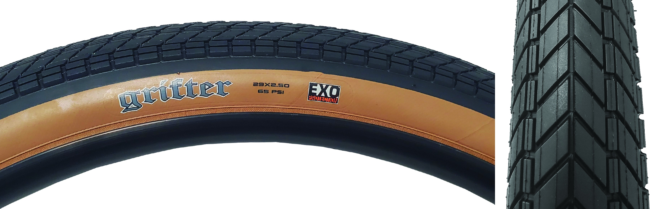 【美品レア】マキシス grifter 29x2.5 タンウォール 2本 Maxxis Grifter 29x2.5 Clincher BMX Tire with EXO Sidewall & 60 TPI
