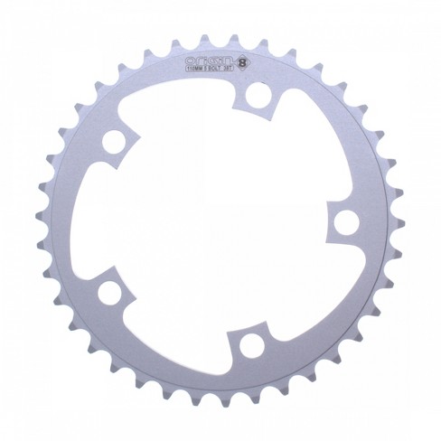 Origin8 Blade Chainring 34t 110 BCD 5-Bolt Silver Aluminum – 8/9-Speed Road MTB