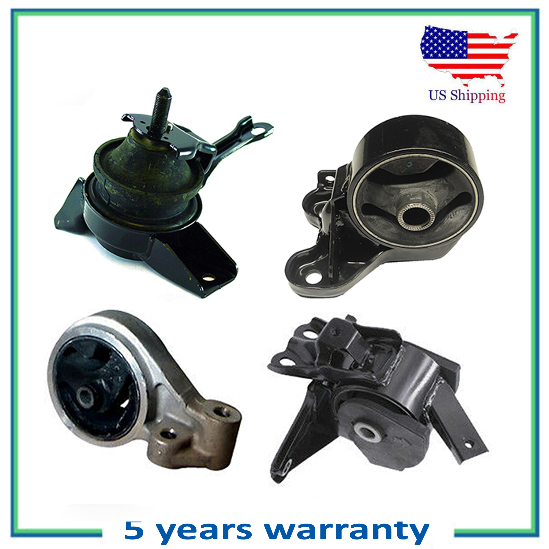 Set 4PCS New Engine Motor Mount Auto Trans For 05-06 Kia