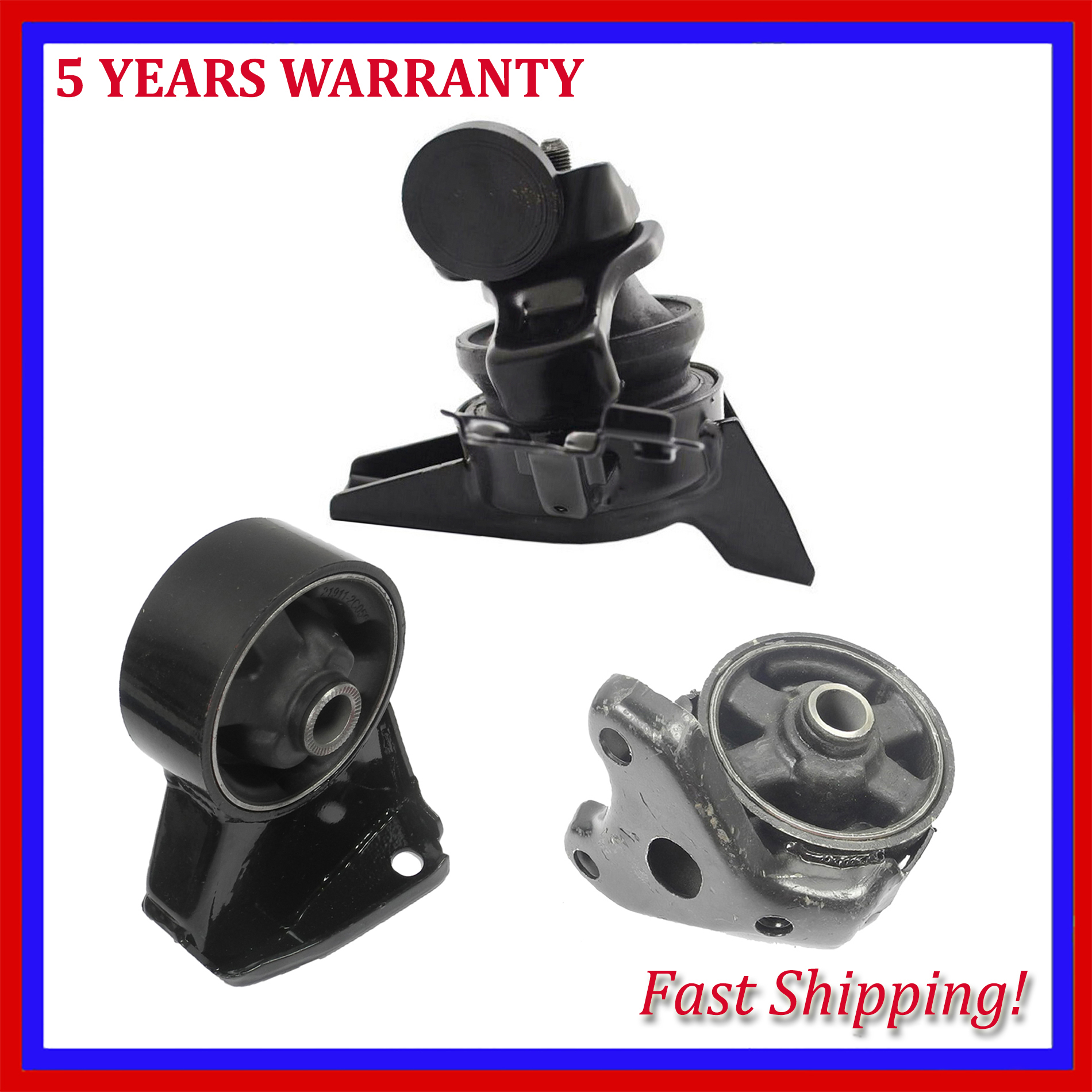 For Hyundai Tiburon 2003 2004 2005 2006 2.7L Engine Motor Mount New Set