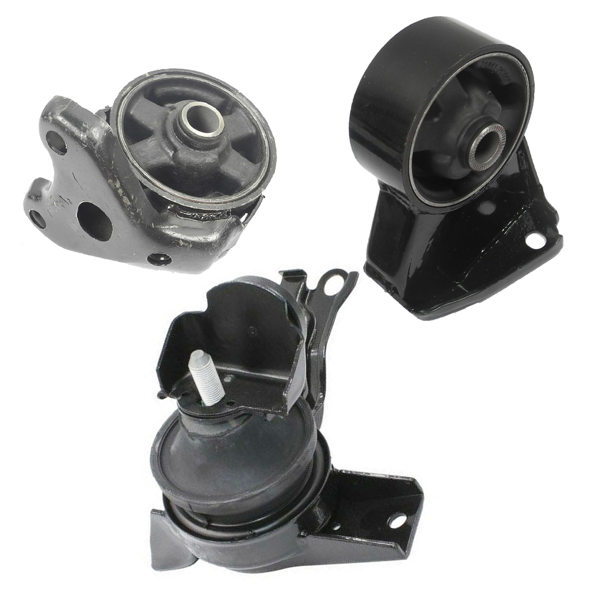 Set of 3PCS Engine Motor Mount New For Hyundai Tiburon 2.7L 2003 2004