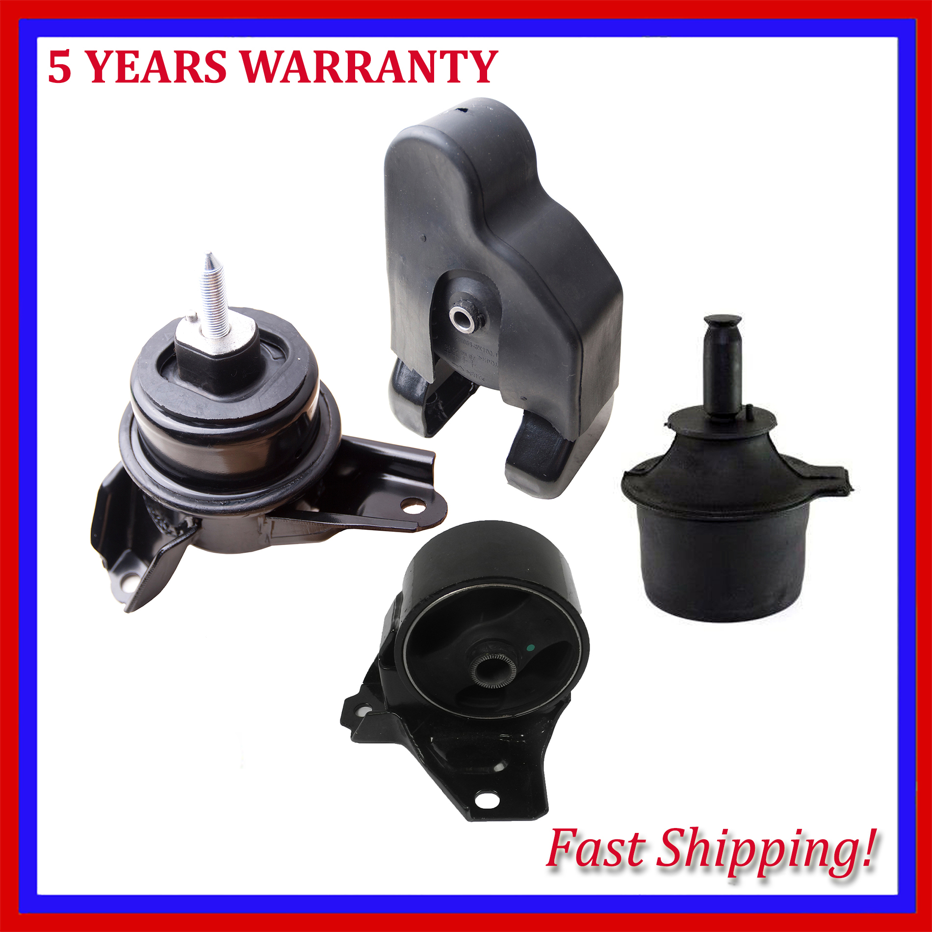 For Hyundai Azera 20092010 3.3L 3.8L V6 Engine Motor Mount New Set of