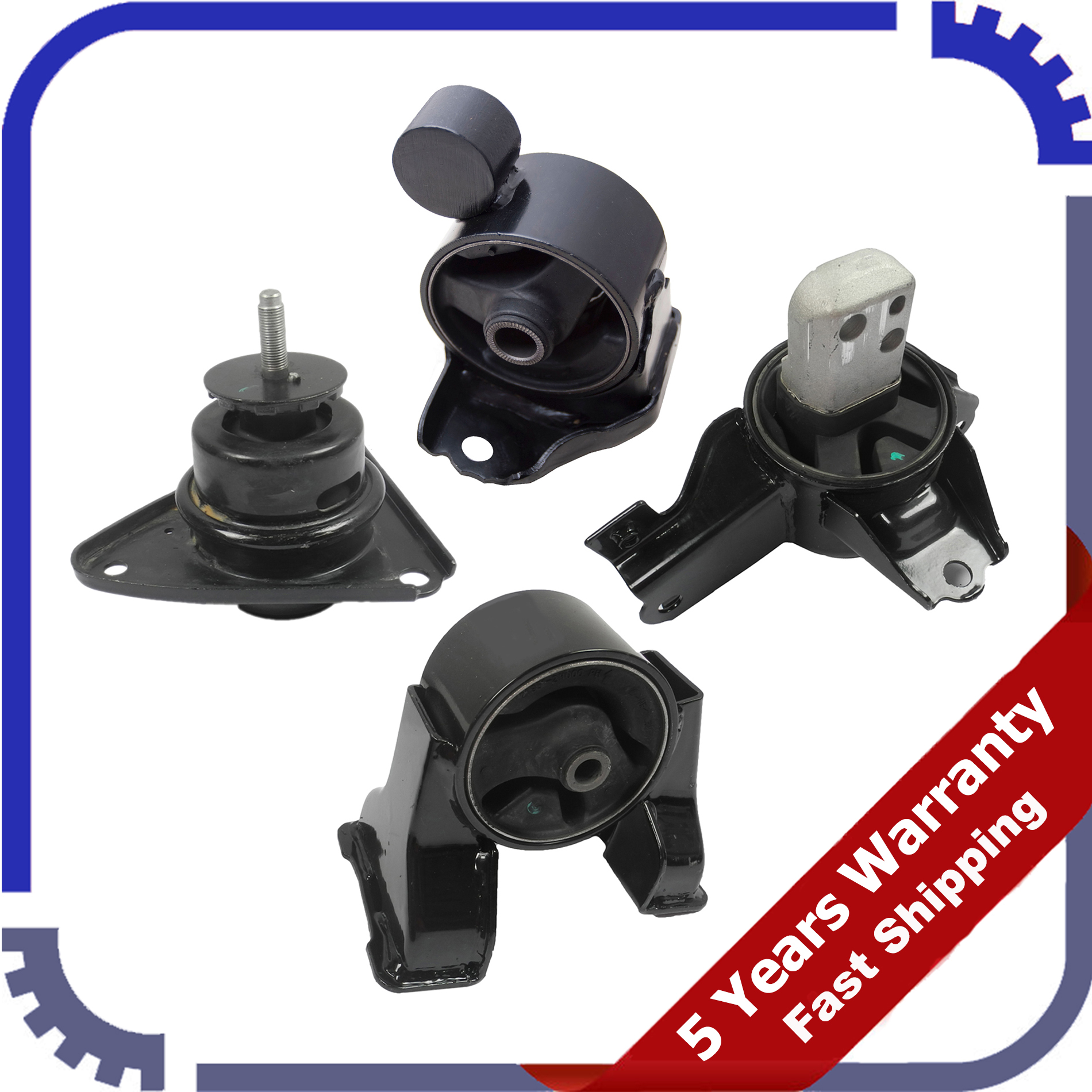 For Hyundai Elantra 2.0L 0710 4PCS Engine Motor & Automatic