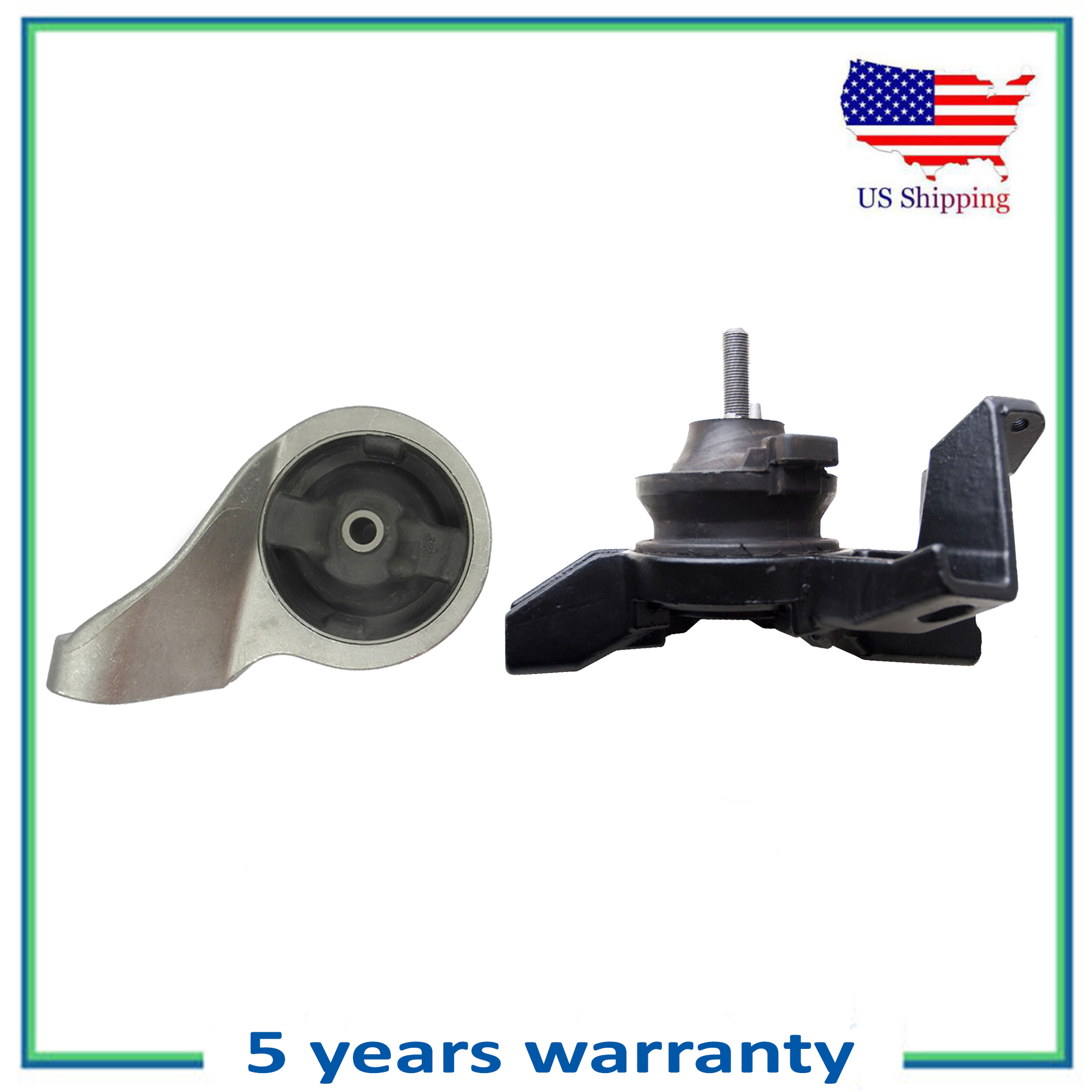 Front Right & Rear Engine Motor Mount Set 2PCS For 0305 Hyundai Santa Fe 3.5L eBay