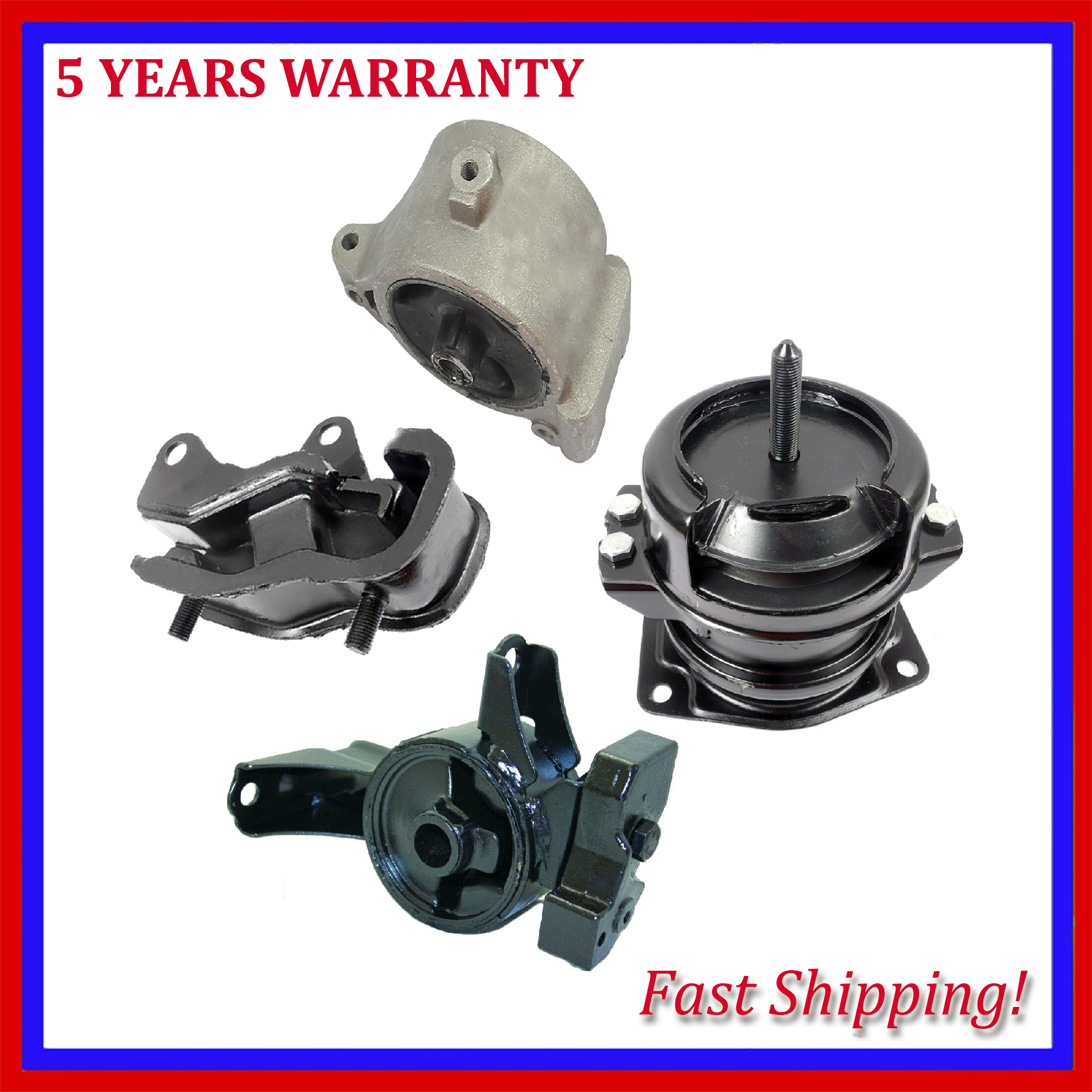 For Honda 0609 Ridgeline 3.5L Engine Motor & Transmission Mount Set