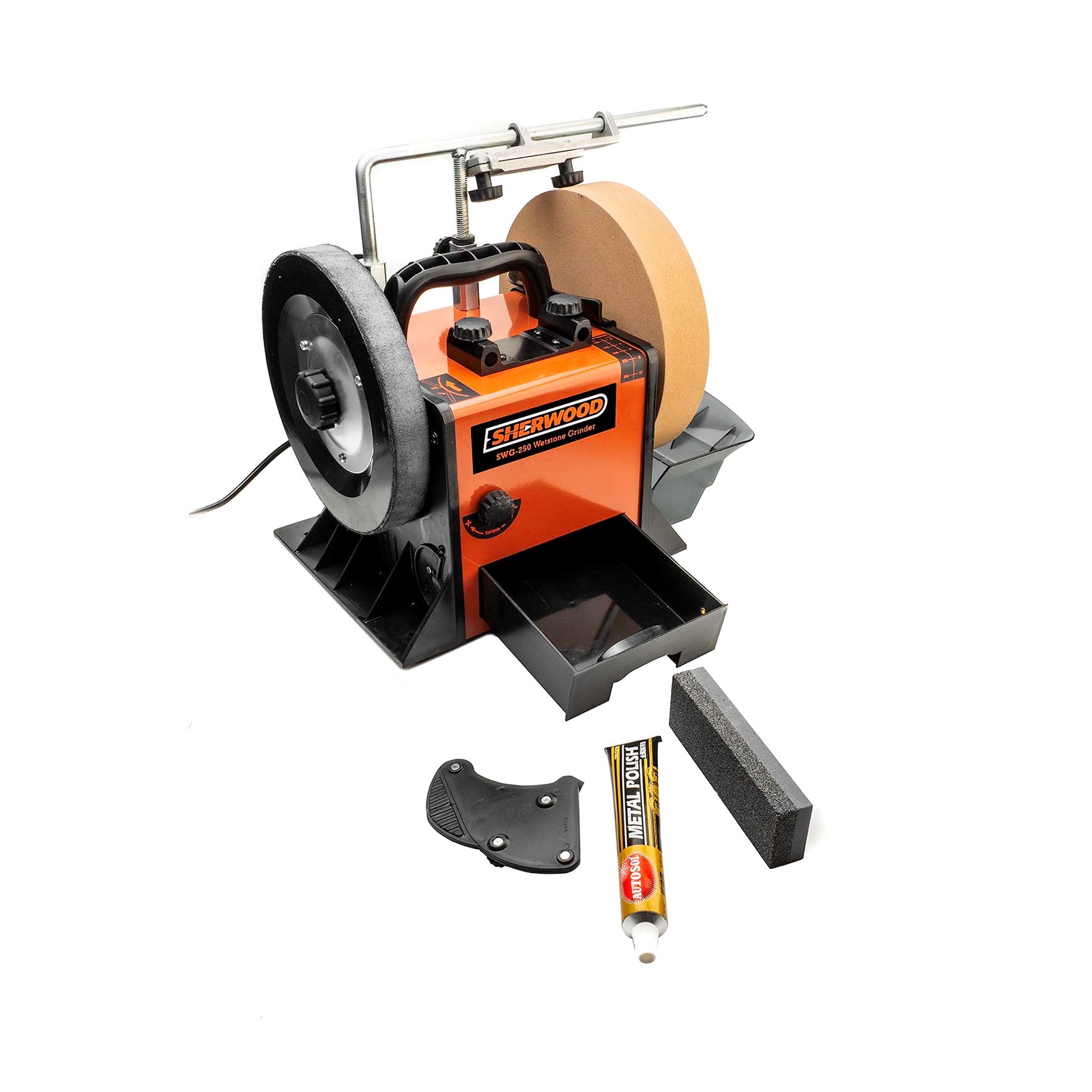 Sherwood Wet Stone Sharpening System 250mm 160W Variable Speed eBay