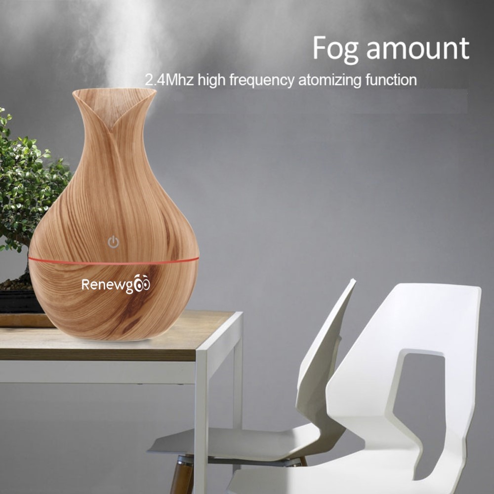 Renewgoo Aroma Diffuser Vase Essential Oil Humidifier & Mist Maker, Aromatherapy
