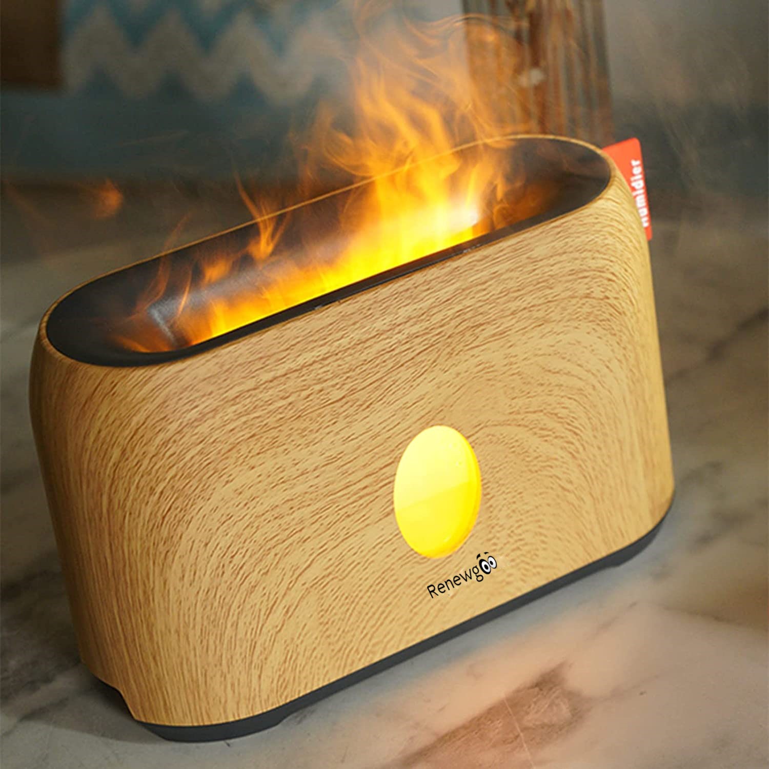 Renewgoo GeeFire Aroma Diffuser Flame Humidifier and Essential Oil