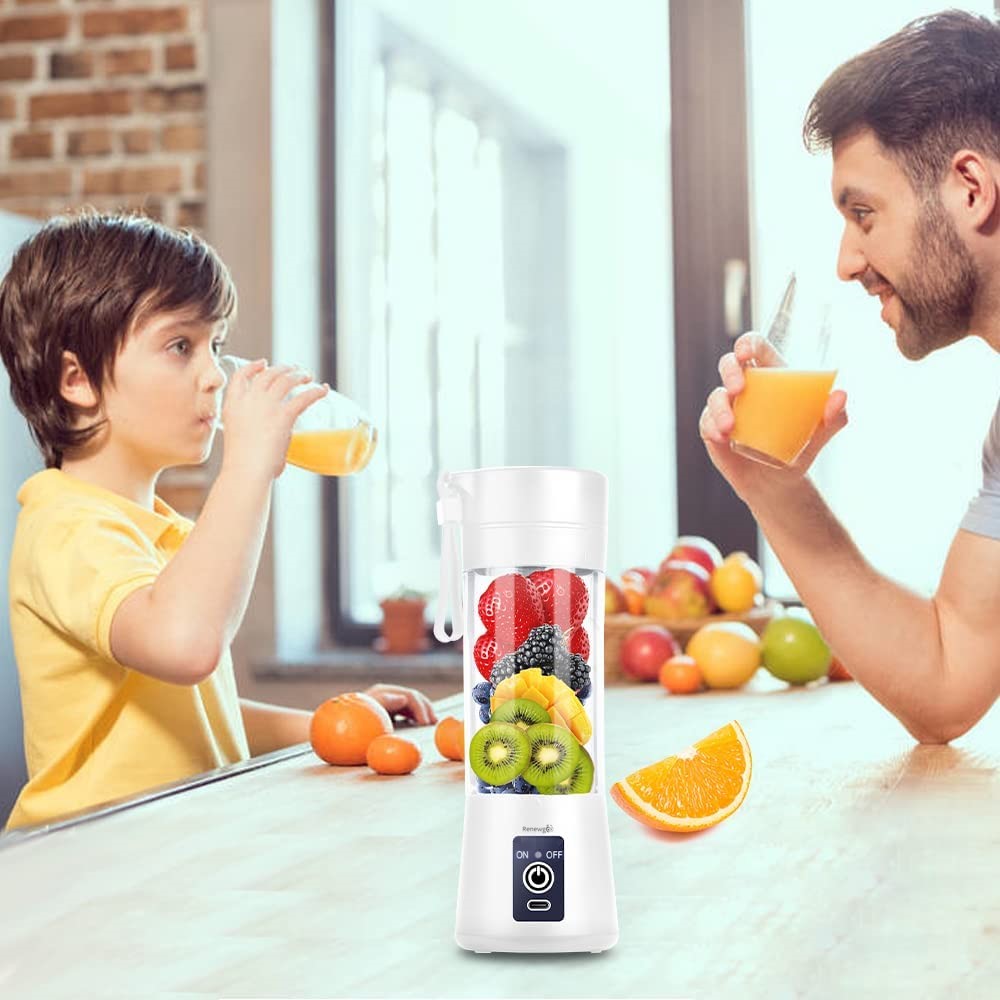 Renewgoo BlendMate Blender Portable Juicer Bottle USB-C Rechargeable Smoothie