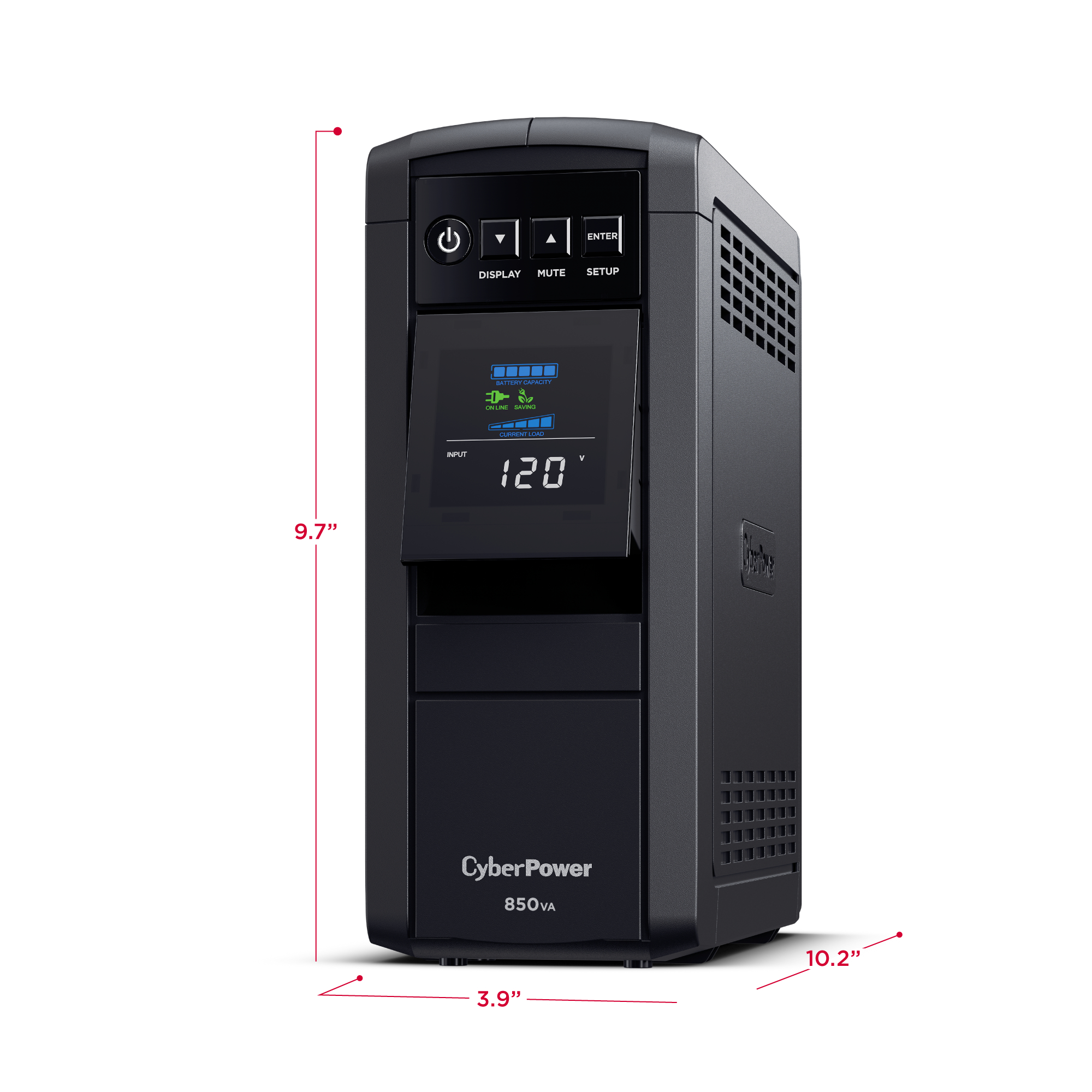 CyberPower CP850PFCLCD-R PFC Sinewave 10 Outlets UPS - Certified Refurbished - 第 5/7 張圖片