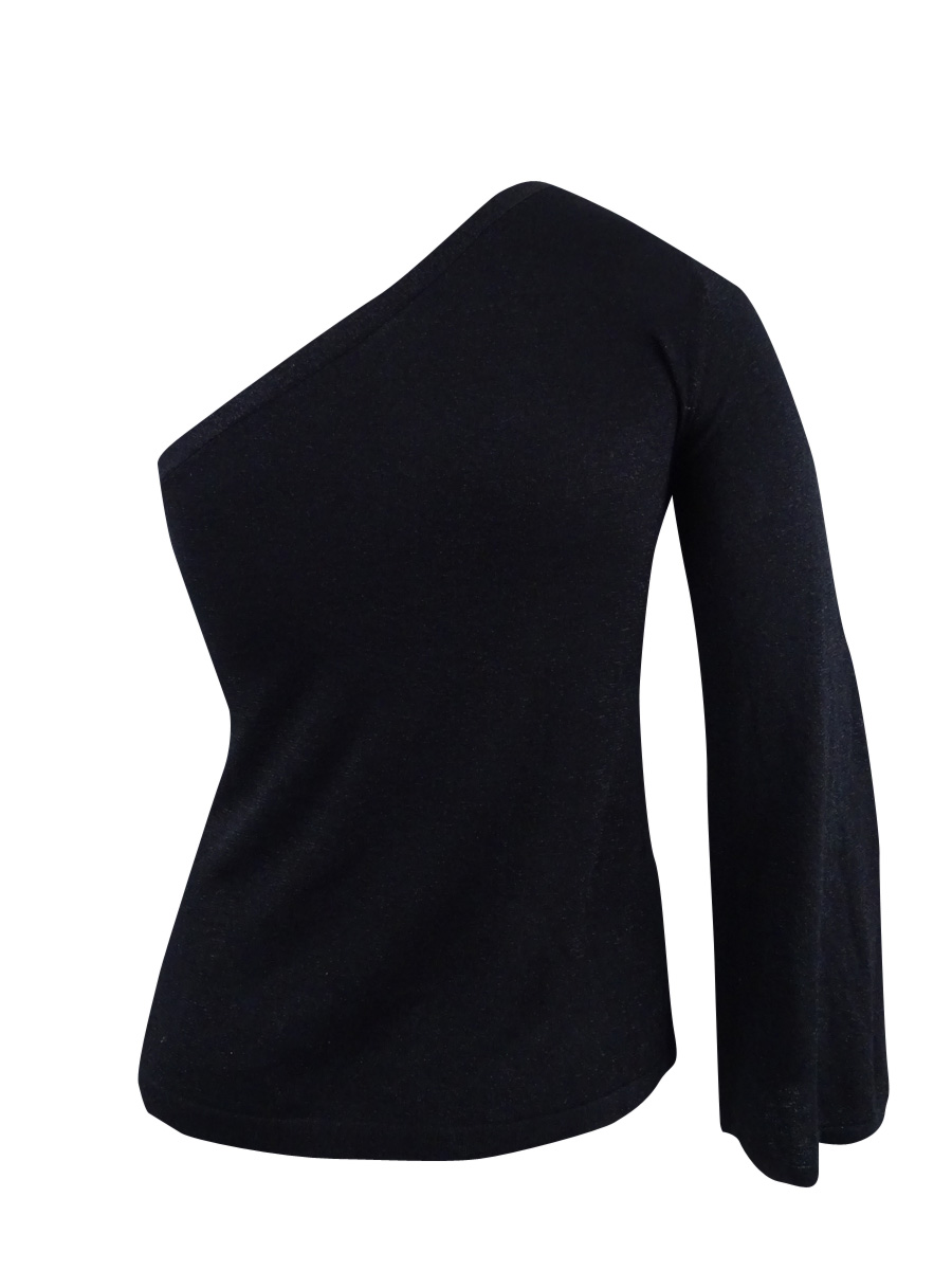 Vince Camuto Women’s Metallic One-Shoulder Sweater