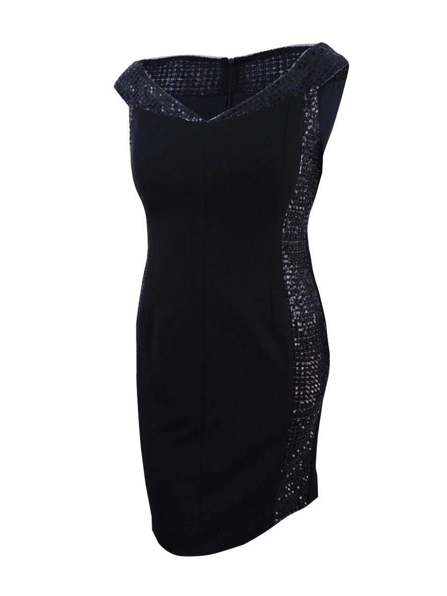 calvin klein black off the shoulder dress Calvin Klein Womens Off-The-Shoulder Above Knee, Mini Cocktail Dress