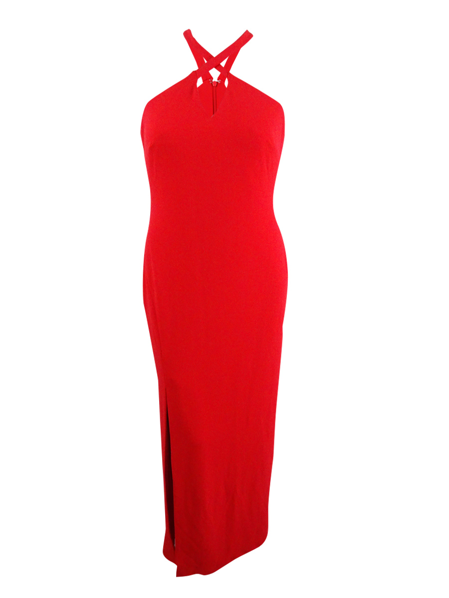 slim fit dress slacks Likely Francesca Gown in Red main image 0