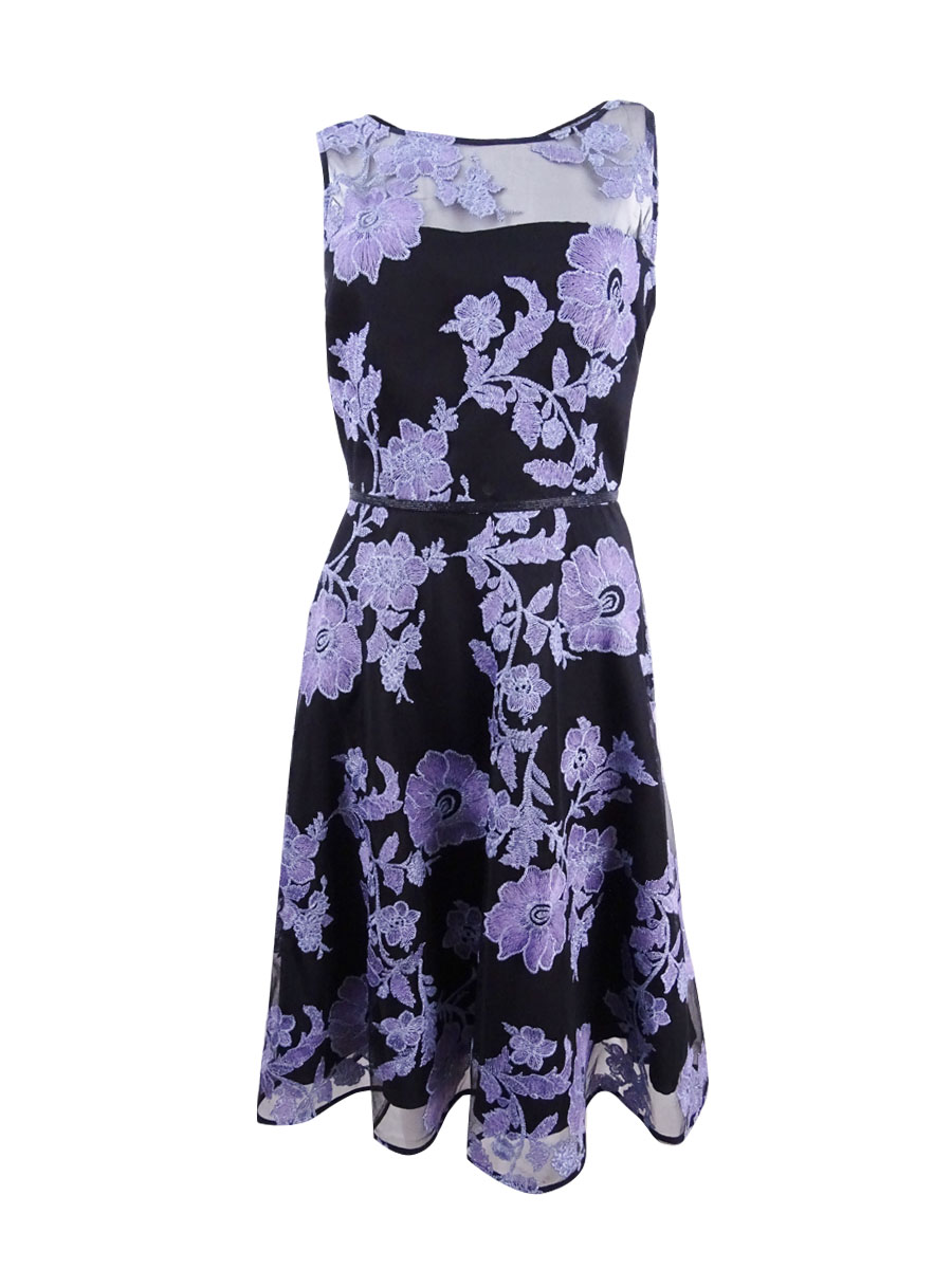 Embroidered Applique Fit \u0026 Flare Dress 