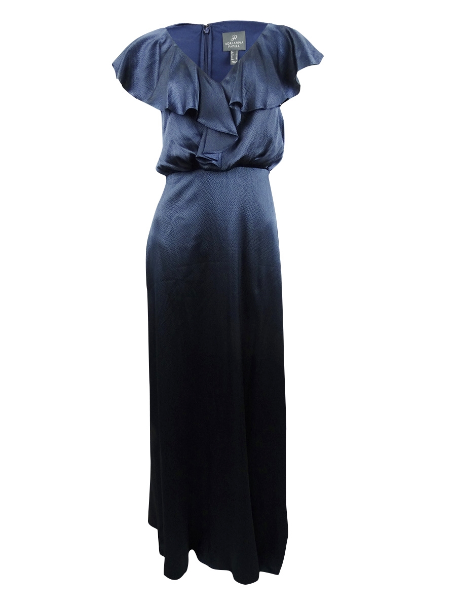 green emerald velvet dress Adrianna Papell AP1E201359 Long Formal Evening Dress
