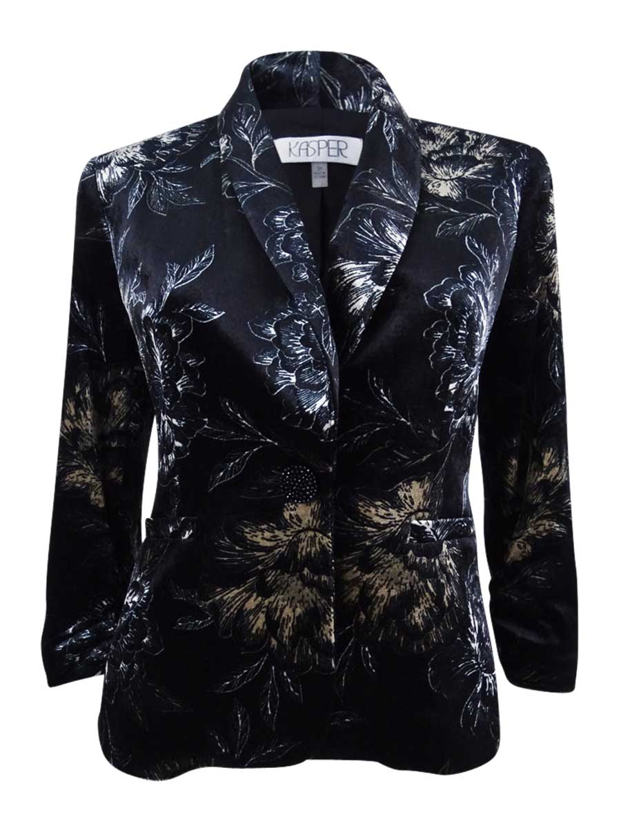 petite floral blazer