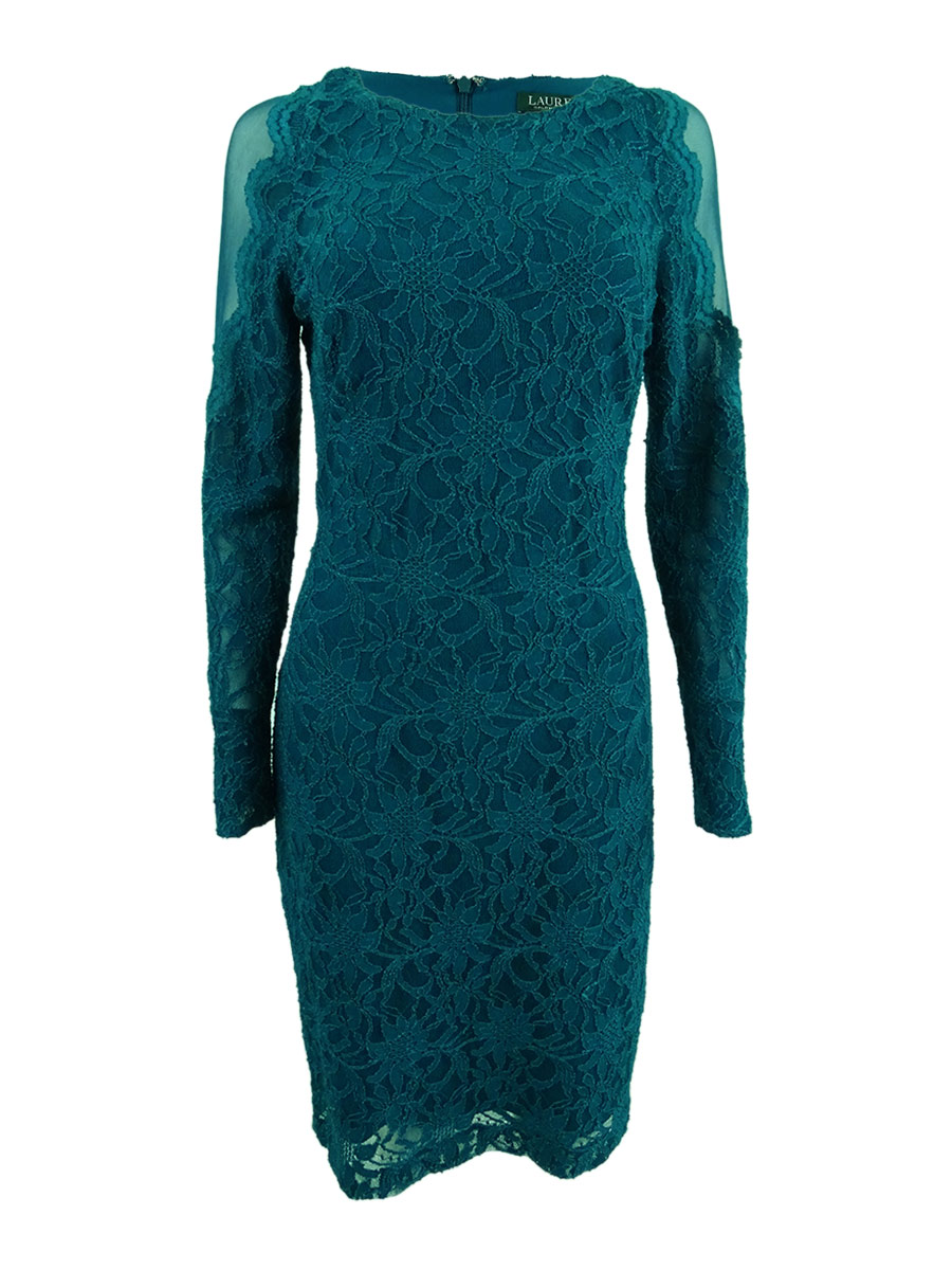 lauren ralph lauren lace sheath dress Lauren Ralph Lauren Battenberg Lace Sheath Dress