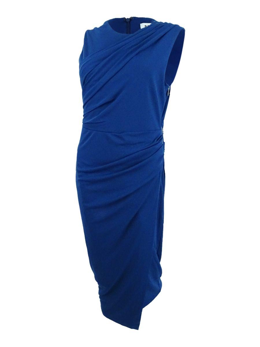 dkny ruched sheath dress DKNY Women's Short Sleeve Ruched Solid Sheath Dress