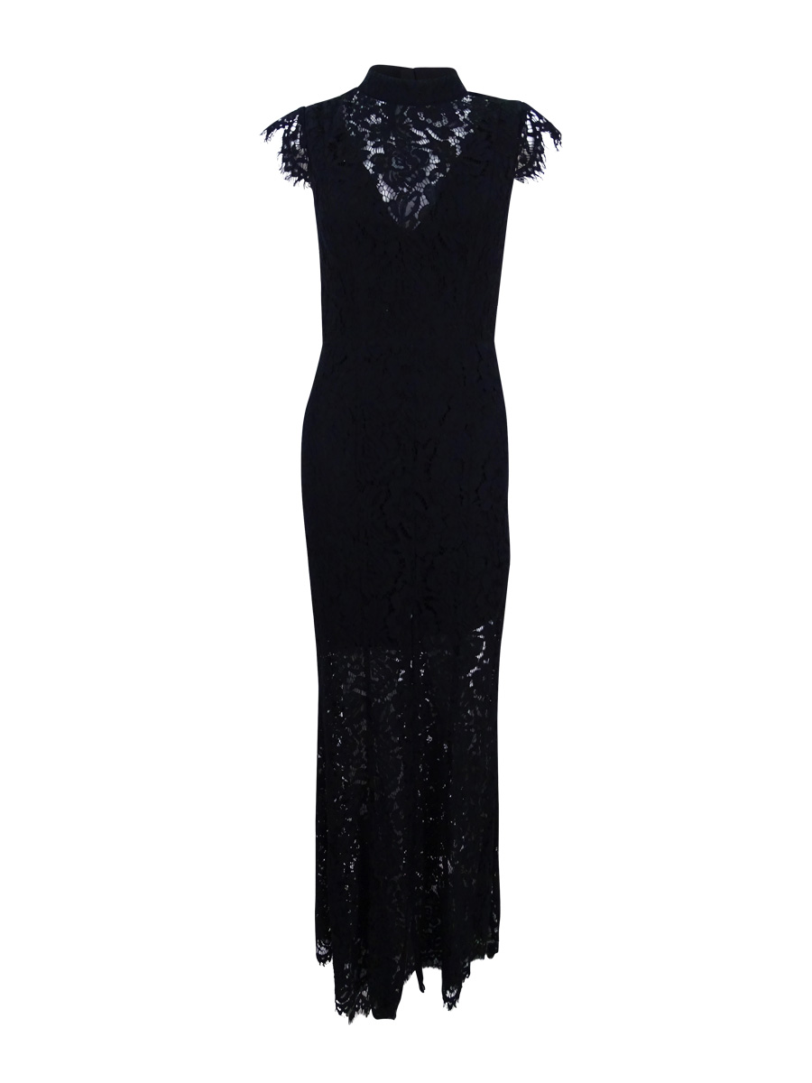 lace back cutout dress Black Lace Back Skull Cutout Dress