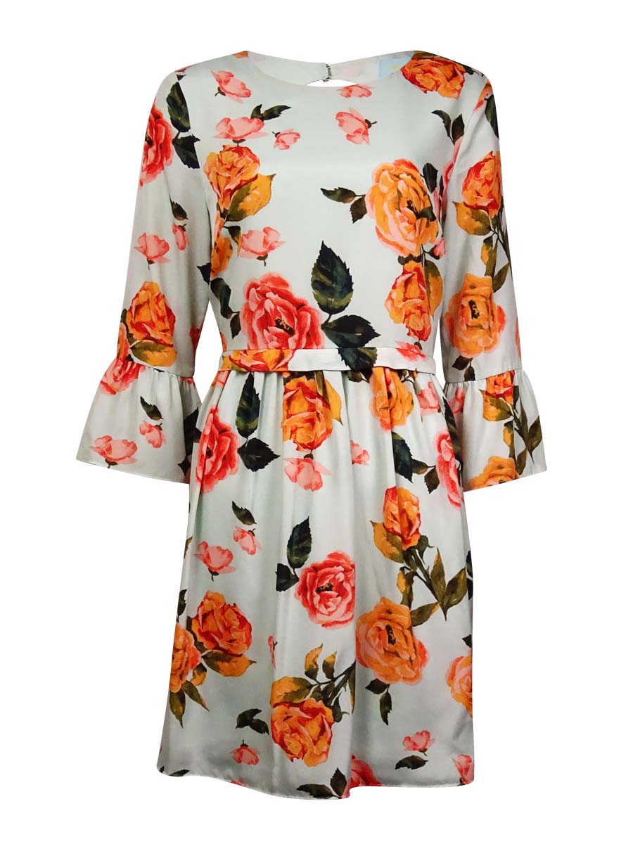 Vintage Bell-Sleeves Dress 
