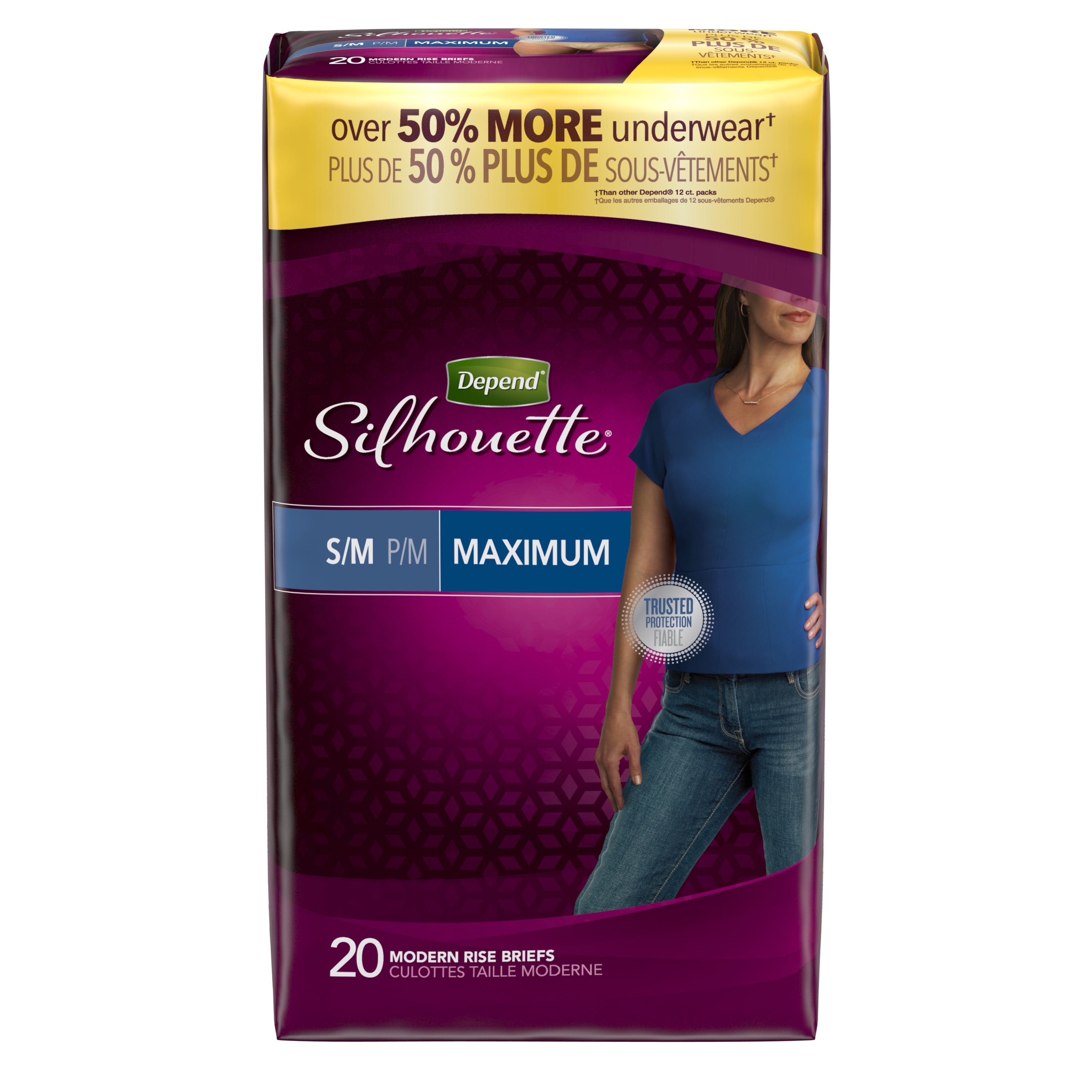Depend silhouette for women briefs small medium 20ct beige ebay