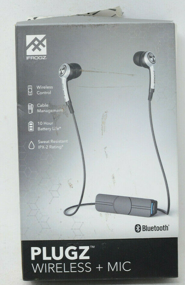 iFrogz Plugz Wireless Bluetooth Earbuds InEar Earbud Headphones Sweat