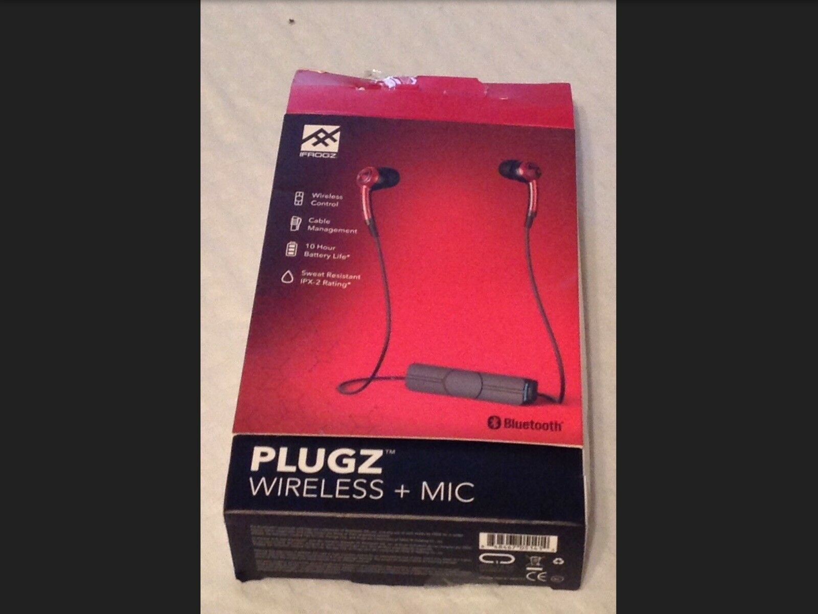 iFrogz Plugz Wireless Bluetooth Earbuds InEar Earbud Headphones Sweat