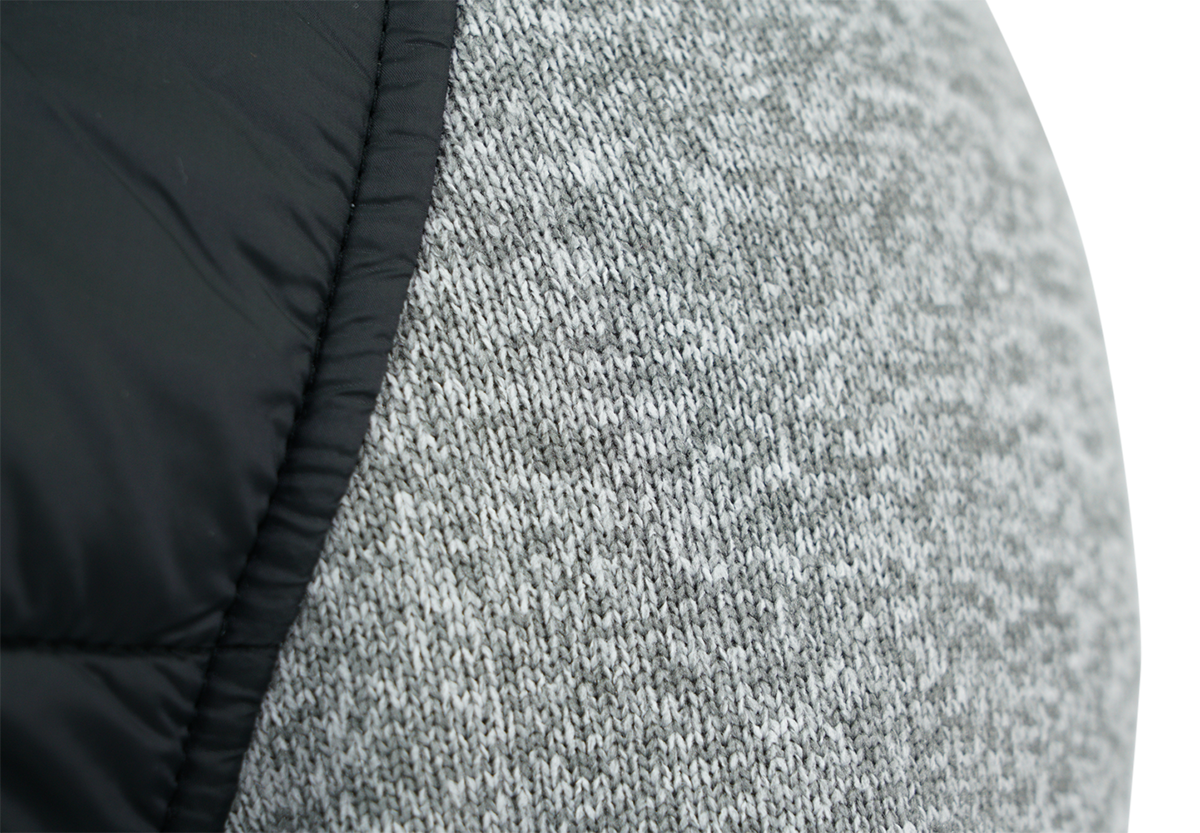 reebok men's sweater fleece mix jacket