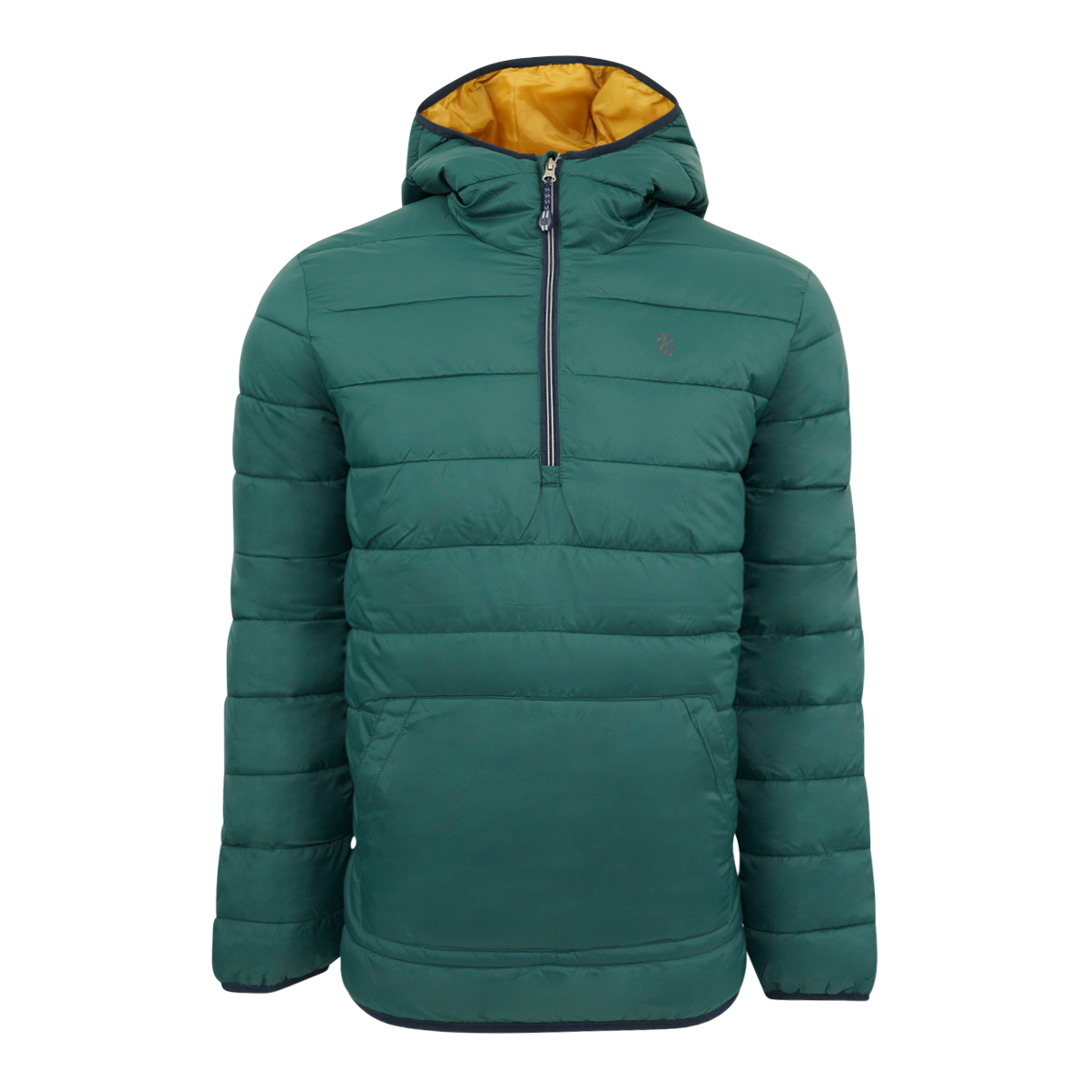 IZOD Men's Quilted 1/4 Zip Pullover Puffer Jacket Hunter Green 2XL eBay