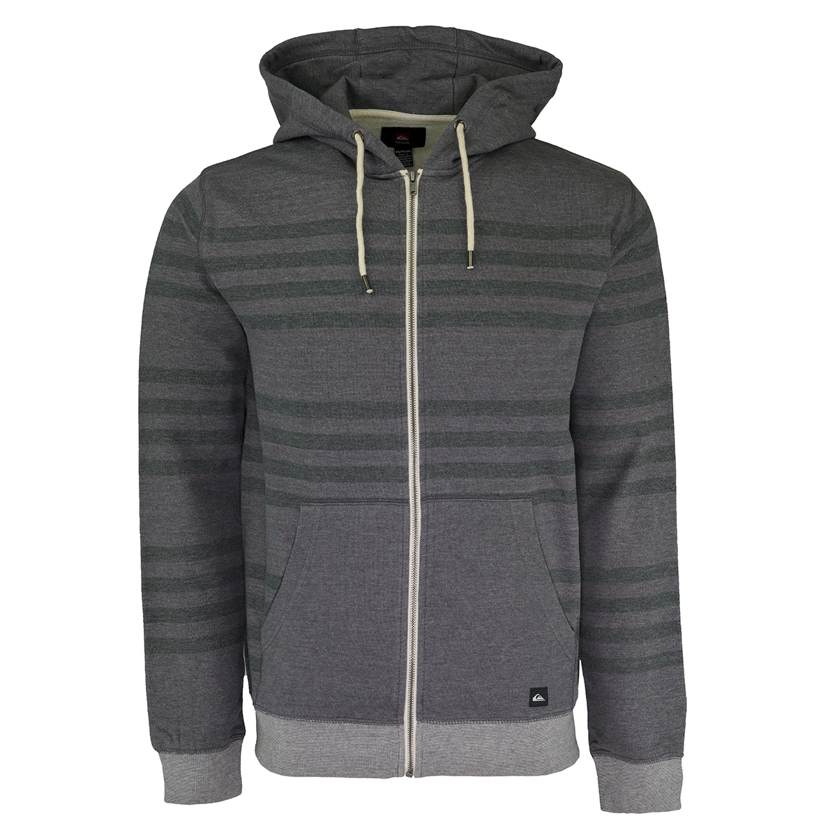 Quiksilver Men's Major Stripe Fleece Hoodie Gunsmoke M eBay
