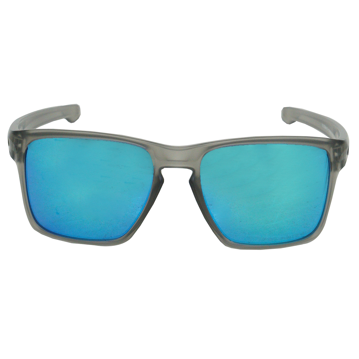 Oakley Men's Sliver XL Polarized Sunglasses Matte Grey Ink/Sapphire