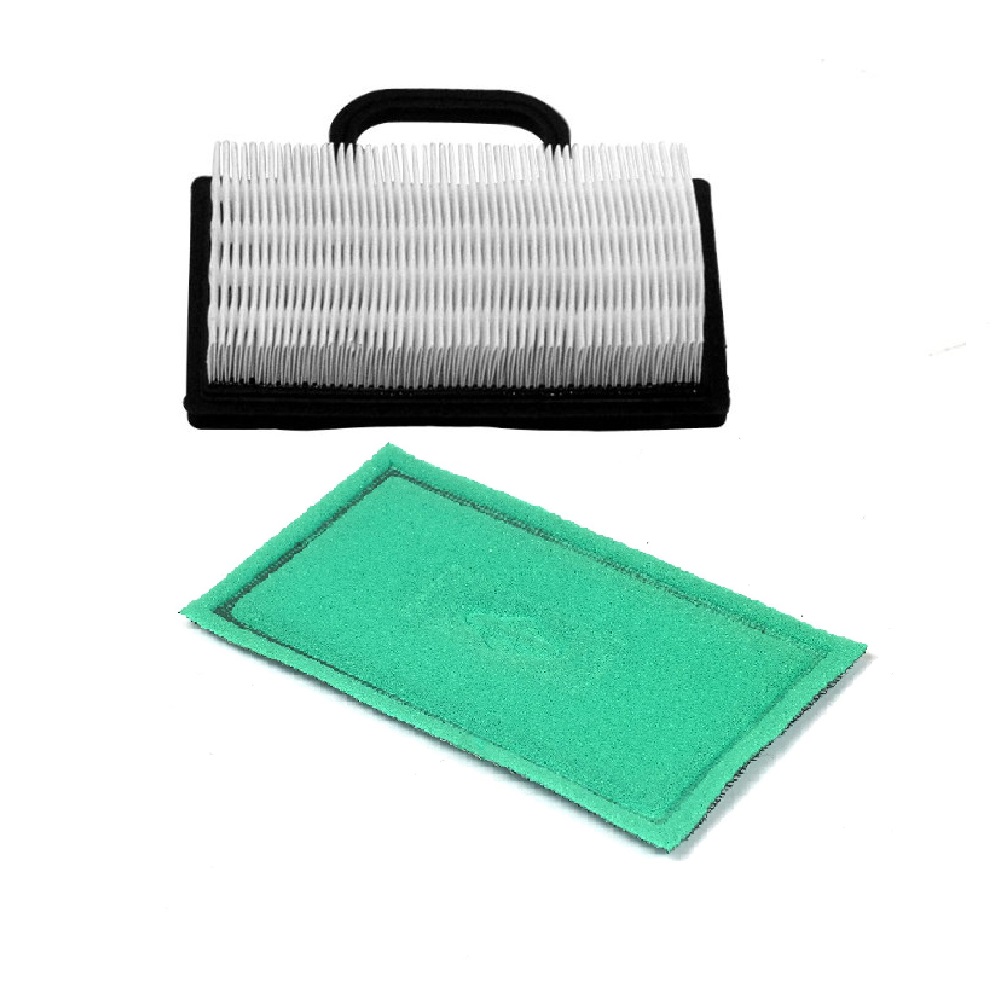 Briggs & Stratton OEM 273638S 499486S replacement mower air filter & pre-filter