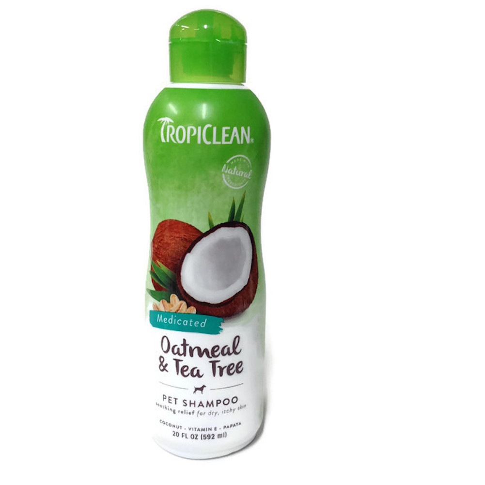 tropiclean medicated oatmeal & tea tree shampoo
