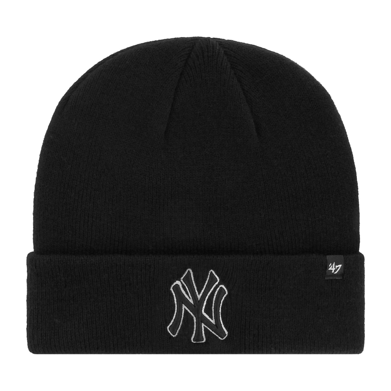 47 Brand Knit Beanie Metallic New York Yankees Black