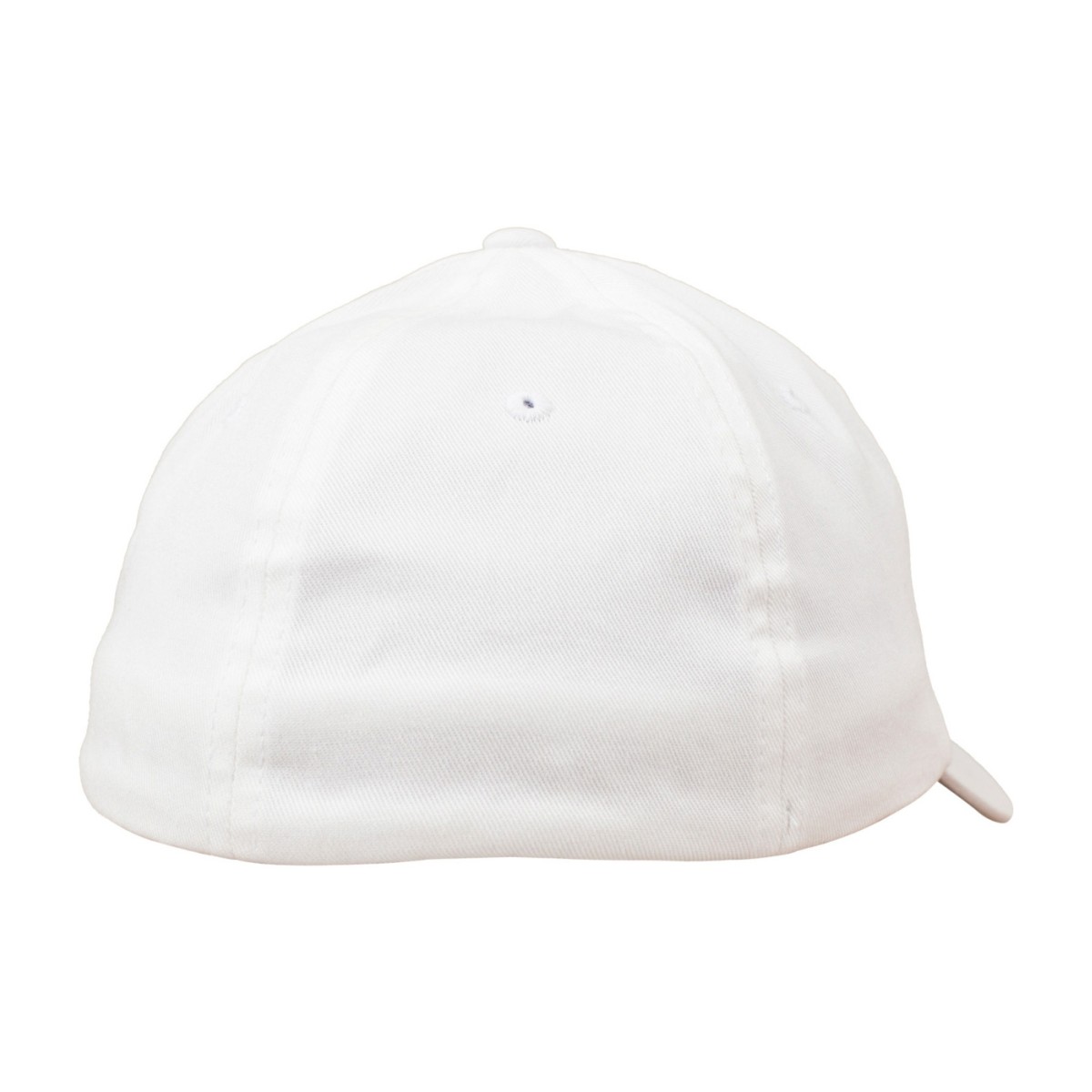 Flexfit Cotton Twill Dad Cap – White, S/M – Stretch Fit Sun Hat