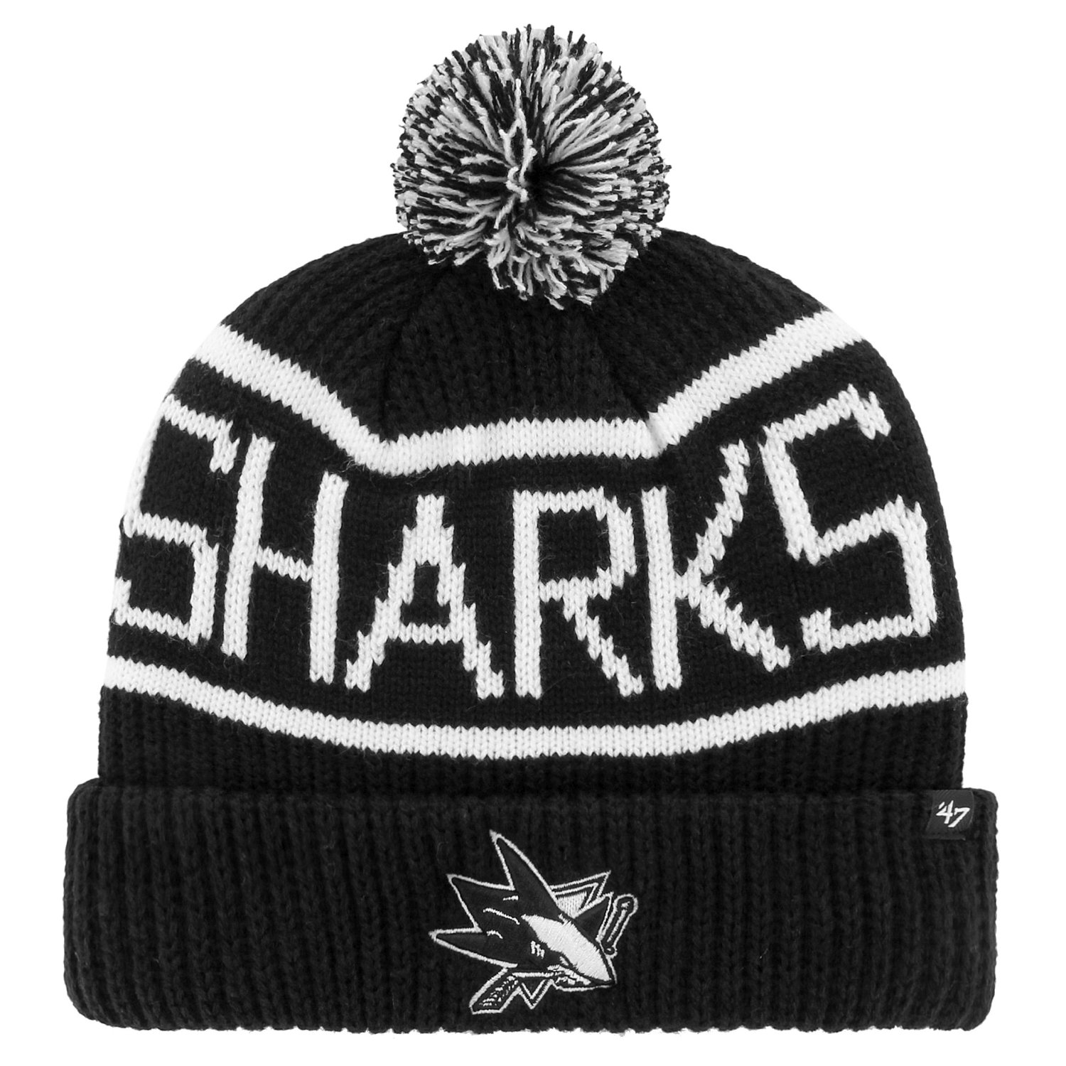 47 Brand Bonnet Tricoté - CALGARY San Jose Sharks noir