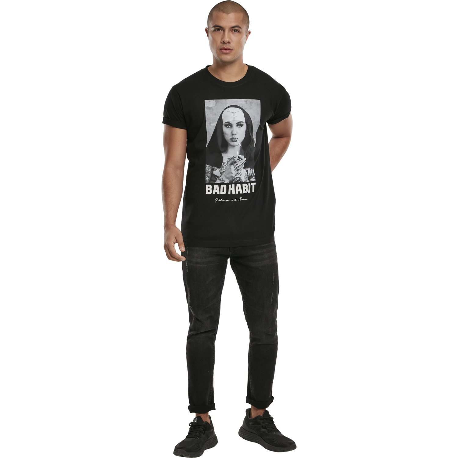 Mister Tee Shirt - BAD HABIT Print - Picture 6 of 10