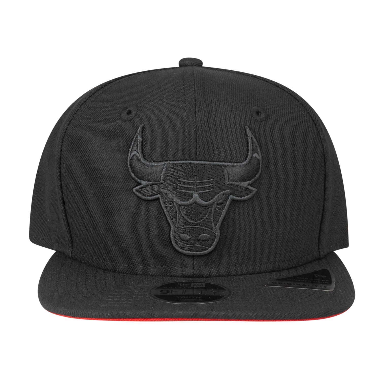 New Era 9Fifty Snapback Cap Kinder – Chicago Bulls Rot, Verstellbar, Für Kopfumfang 52-56 Cm