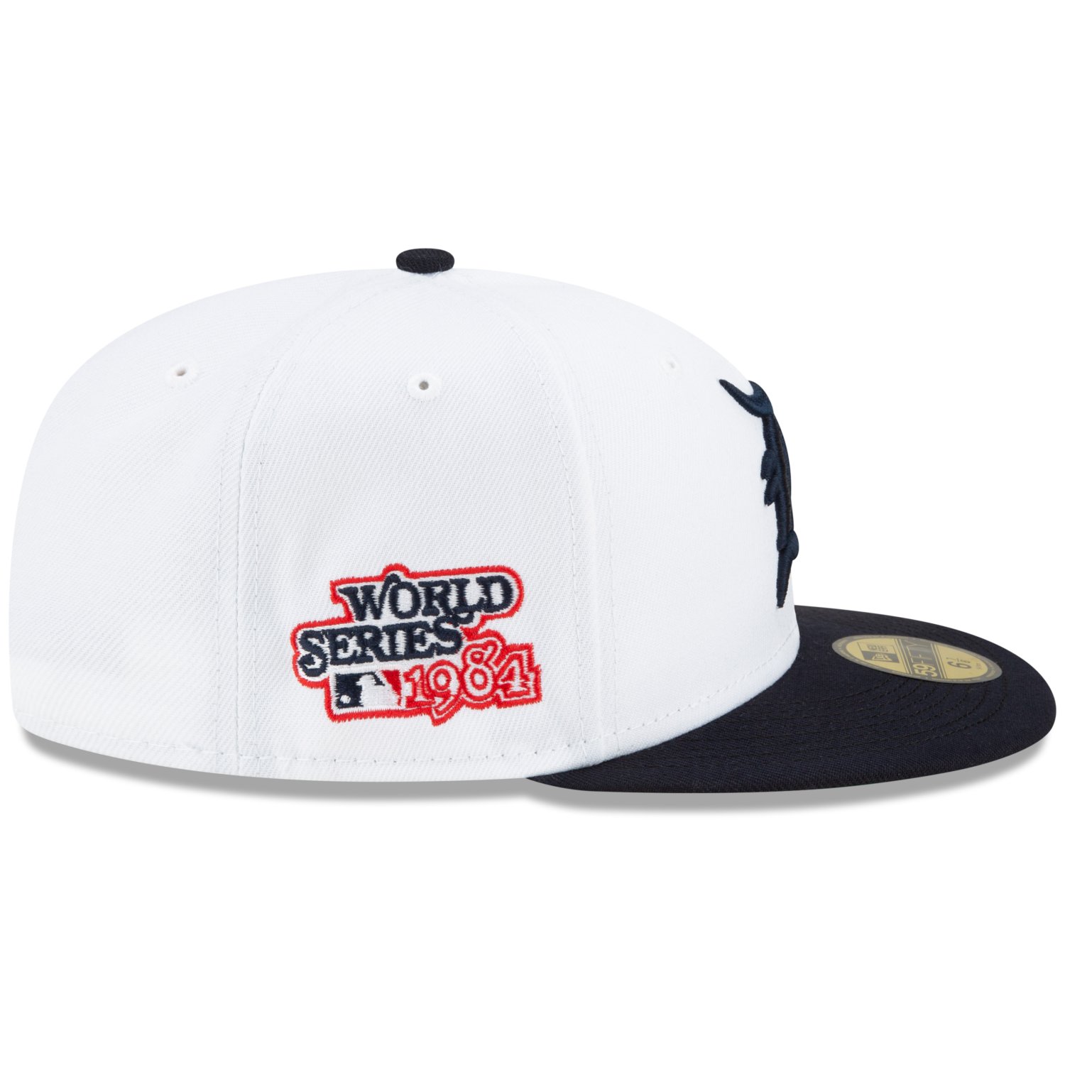 New Era 59Fifty Fitted Cap - World Series 1984 Detroit Tigers | Collezione Cooperstown | 100% Poliestere Con Visiera Piatta