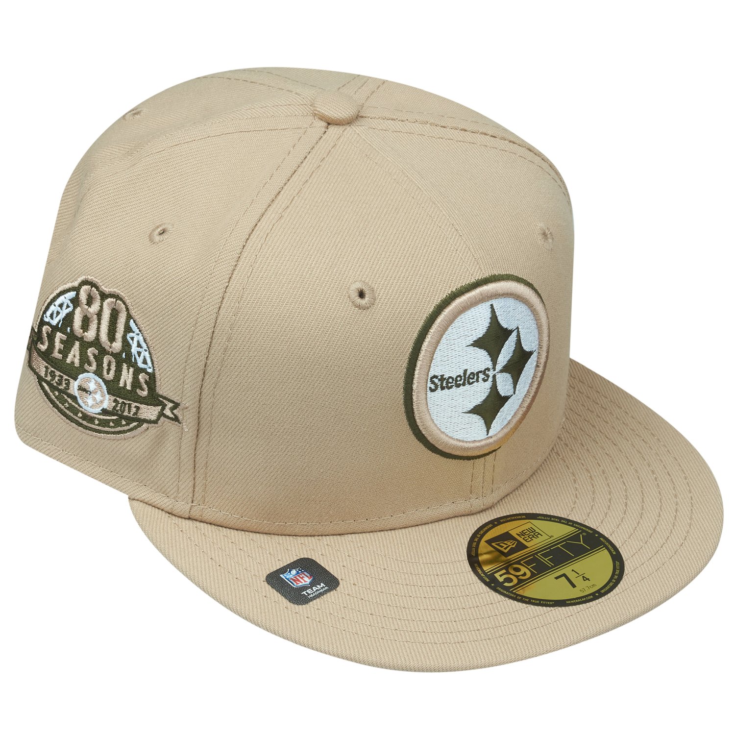 New Era 59Fifty Fitted Cap ANNIVERSARY NFL Teams beige rifle