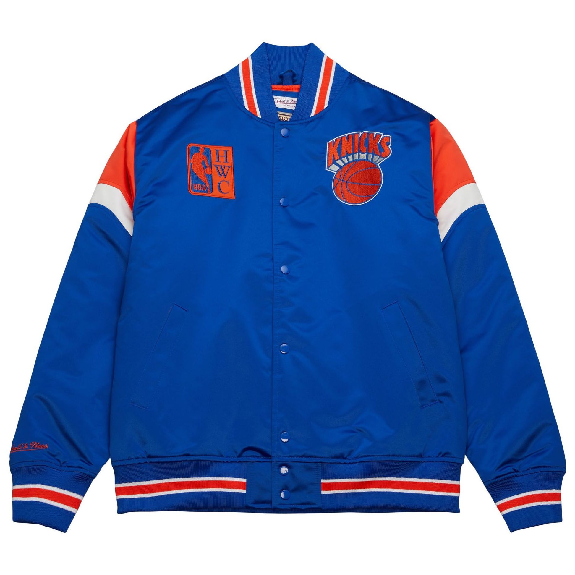 ジャケット・アウター NEW YORK KNICKS NBA HEAVYWEIGHT SATIN Youth Mitchell & Ness Knicks Primetime Heavyweight Satin